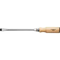 Promat /Tecwerk Schroevendraaier | snedebreedte 12 mm | klinglengte 200 mm houten greep | ronde kling met zeskantaanzet - 4000827007