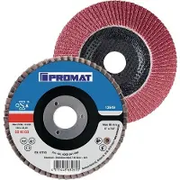 Promat /Tecwerk Lamellenslijpschijf | d. 125 mm korreling 60 conisch | RVS keramische korrel Co - 4000841059