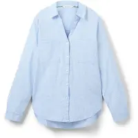 Tom Tailor Blouse lichtblauw / wit
