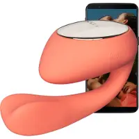 LELO Ida Wave - App-gestuurde tril- en roterende vibrator (koraal)