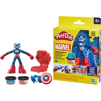 Play-Doh Marvel Captain America Stempelschild - Boetseerklei