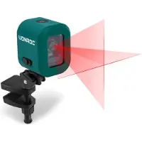 Vonroc Accu kruislijnlaser 4V Rood | Zelfnivellerend - 10 meter bereik