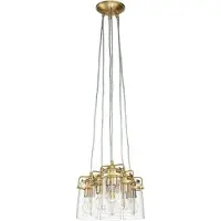 Kichler LED Hanglamp Brinley | 6X E27 Max 60W | Dimbaar | Brushed Brass