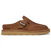 Clarks Clarksvoor mannen. 26180881 Solsbury lichtbruine leren klompen (43), Plat, Geen, Casual
