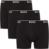 BOSS Boxershorts zwart / wit