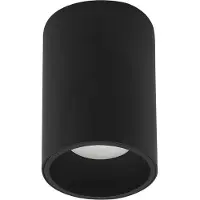 Masterlight Opbouwspot Sandy zwart rond Ø 7 cm