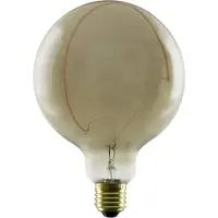 Segula Illusion G125 Halvemaan schuin E27 6W rook LED Illusion, dimbaar, Glas, E27 LED-lamp