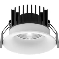 Lyora Witte inbouwspot Blade Ø 8,5cm