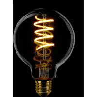 Expo ETH Globe 80mm Filament spiraal LED 7,5w E27 240v 2200k dimbaar Goud