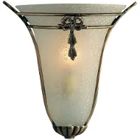Searchlight Wandlamp Ascana, dimbaar, brons / oud-messing, Woon-/ Eetkamer, metaal, Antiek, wandlamp