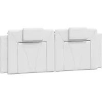 vidaXL Hoofdbordkussen "Viana" 152 cm kunstleer wit