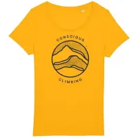 Sierra Climbing Conscious T-shirt Met Korte Mouwen Geel L Vrouw
