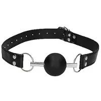 Ouch! Ball Gag met rubber bal - Zwart