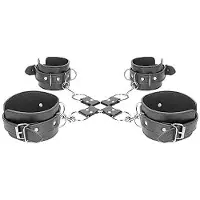 Ouch! Hogtie Bondage Set - Zwart