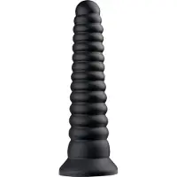 Hismith Premium Dildo Tower KlicLok en Zuignap 25 CM Zwart