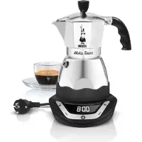 Bialetti Easy Timer Moka espressomaker - Percolator - 6 kops - Elektrisch - Aluminium