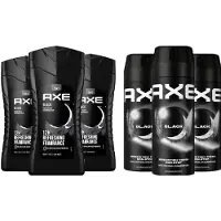 Axe Black - MIX - 3 x Black Douchegel 250 ml & 3 x Black Deo Spray 150 ml - Voordeelverpakking
