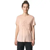 Houdini Tree Message T-shirt Met Korte Mouwen Roze M Vrouw
