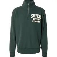 Superdry Sweatshirt 'Vintage Athletic' lichtbeige / donkergroen