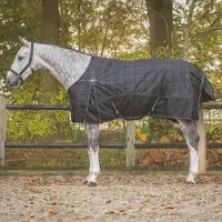QHP Regendeken de luxe 0 gram met fleecevoering 1200D Midnight