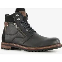 Van Beers leren heren veterboots zwart maat 45