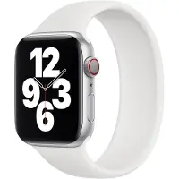 Apple Siliconen solobandje voor de Watch | 44/45/46/49 mm - Maat 9 - White
