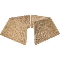 Beliani MISTEL - Kerstboomrok - Naturel - 59 x 59 cm - Zeegras