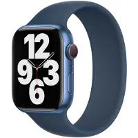 Apple Siliconen solobandje voor de Watch | 38/40/41/42 mm - Maat 3 - Abyss Blue
