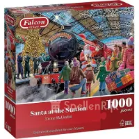 Falcon - Santa at the Station - 1000 stukjes puzzel - Legpuzzel - Kerst
