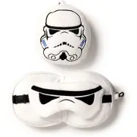 Relaxeazzz Pluche The Original Stormtrooper Rond Reiskussen & Slaapmasker
