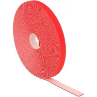 DeLOCK Klittenband rol 13mm / rood (10 meter)