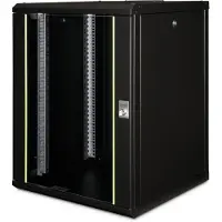 Digitus DN-19 16U-6/6-SW 19inch-wandkast (b x h x d) 600 x 820 x 600 mm 16 HE Zwart, Zwart (RAL 9005)