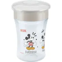 Nuk baby drinkbeker Magic Cup 360 siliconen 230ml Mickey grijs-wit.