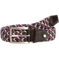 BA98 Riem 'Cologne' grijs / rood / zwart / wit