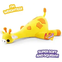 Zuru pluche knuffel giraffe medium verzwaard speelgoed.