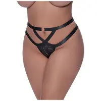 Magic Silk - Exposed P406BLK2XL - Cheeky Panty Queen Size
