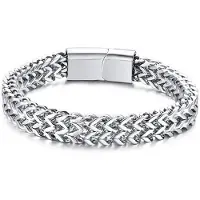 LGT JWLS Heren armband edelstaal Zilverkleurig Mesh 8mm-18cm