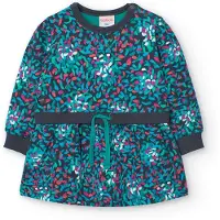 Boboli Fleece Printed Lang Mouw Jurk