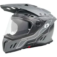 O'Neal Sierra RS Echo, avonturenhelm ,Mat Grijs/Zwart ,XL