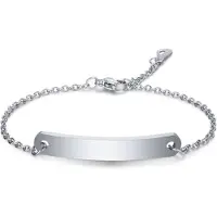 LGT JWLS Dames Armband Naamplaat Zilver
