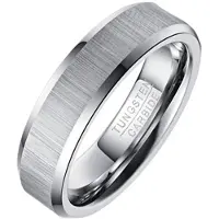 Mendes Wolfraam heren ring Geborstels Mat 6mm-21.5mm