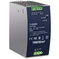 Trendnet TI-S24052 DIN-Rail Voeding, 240 W, 52 V DC, 4,61 A AC naar DC met PFC