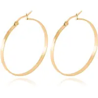 Cilla Jewels Dames oorringen Edelstaal Goudkleurig-50mm