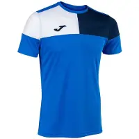 Joma Crew V T-shirt Met Korte Mouwen Blauw 5-6 Years Kinderen