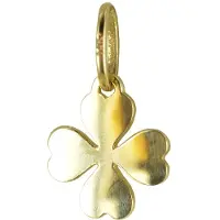 New Bling 132400325 Gouden Hangertje - Klaver - 7,5 x 7 mm - 14 Karaat - Bedel - Goud