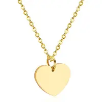 Cilla Jewels dames ketting Edelstaal Verguld Goudkleurig Hartje