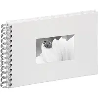 Pagna Fotospiraalalbum met linnen omslag, wit