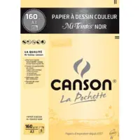 Canson tekenpapier Mi-Teintes, DIN A3, zwart