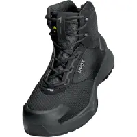 Uvex Veiligheidsschoenen 1 x-craft pro S1PL, unisex laarzen, EN ISO 20345:2022 + A1:2024, antistatisch, antislip, zwart, wijdte 11, maat 42