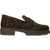 Manfield Leopard loafers met pony hair | Maat 41